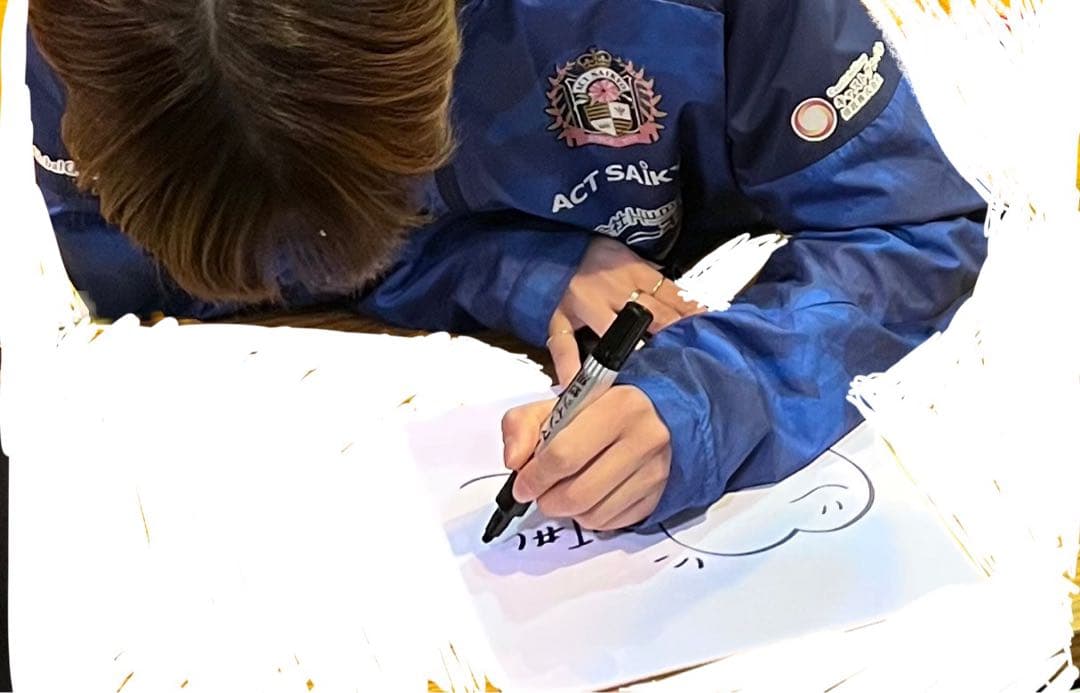 田口真彩　選手　直筆サイン