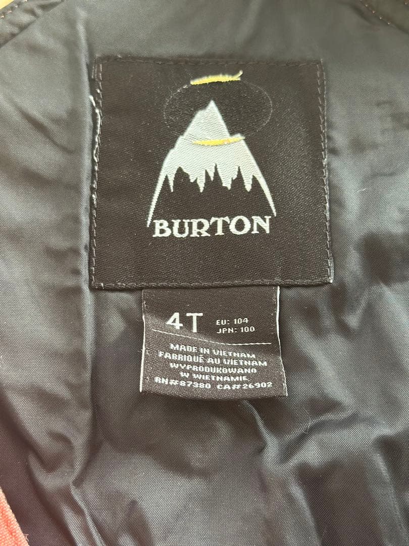 BURTON キッズ　スノーウエア　バラクラバ　手袋セット