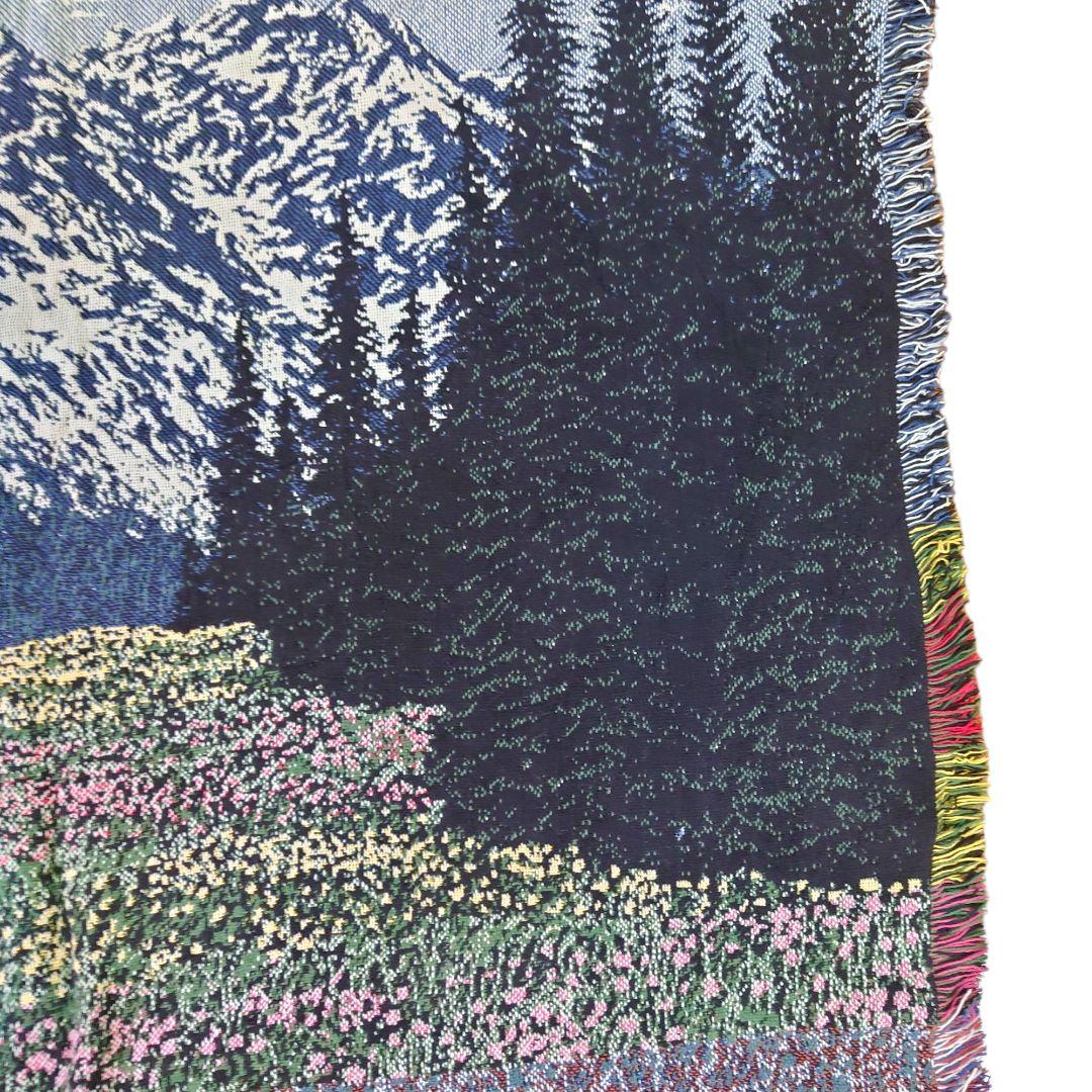 vintage ラグ カーペット、アウトドア、フィッシング、花、釣り 520