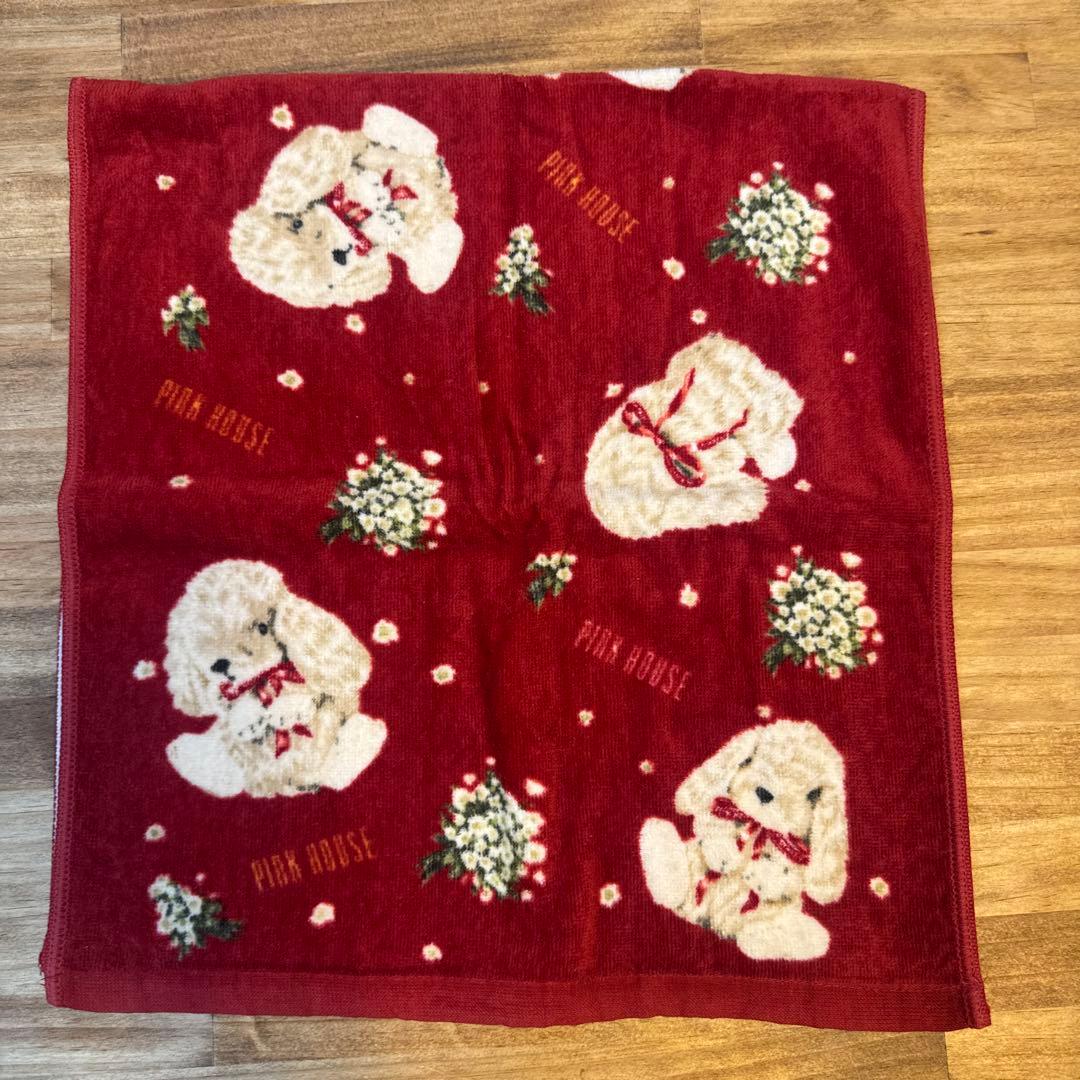 ピンクハウス ロップイヤーラビット フェイスタオル