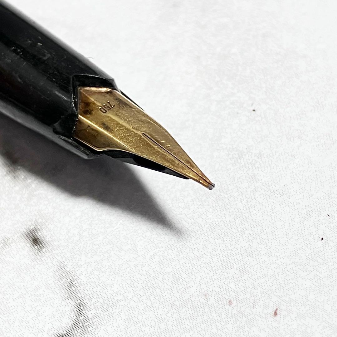 モンブラン 万年筆 121 ペン先 750 18K ブラック ホワイトスター