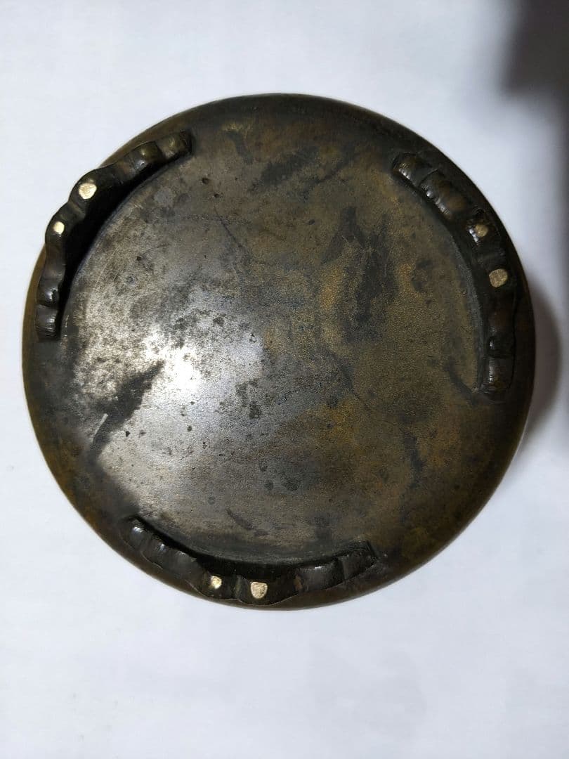 ♦江戸 幕末 明治初期 三ツ足 香炉 火入 銅器 銅製 真鍮 唐銅 唐金 骨董品