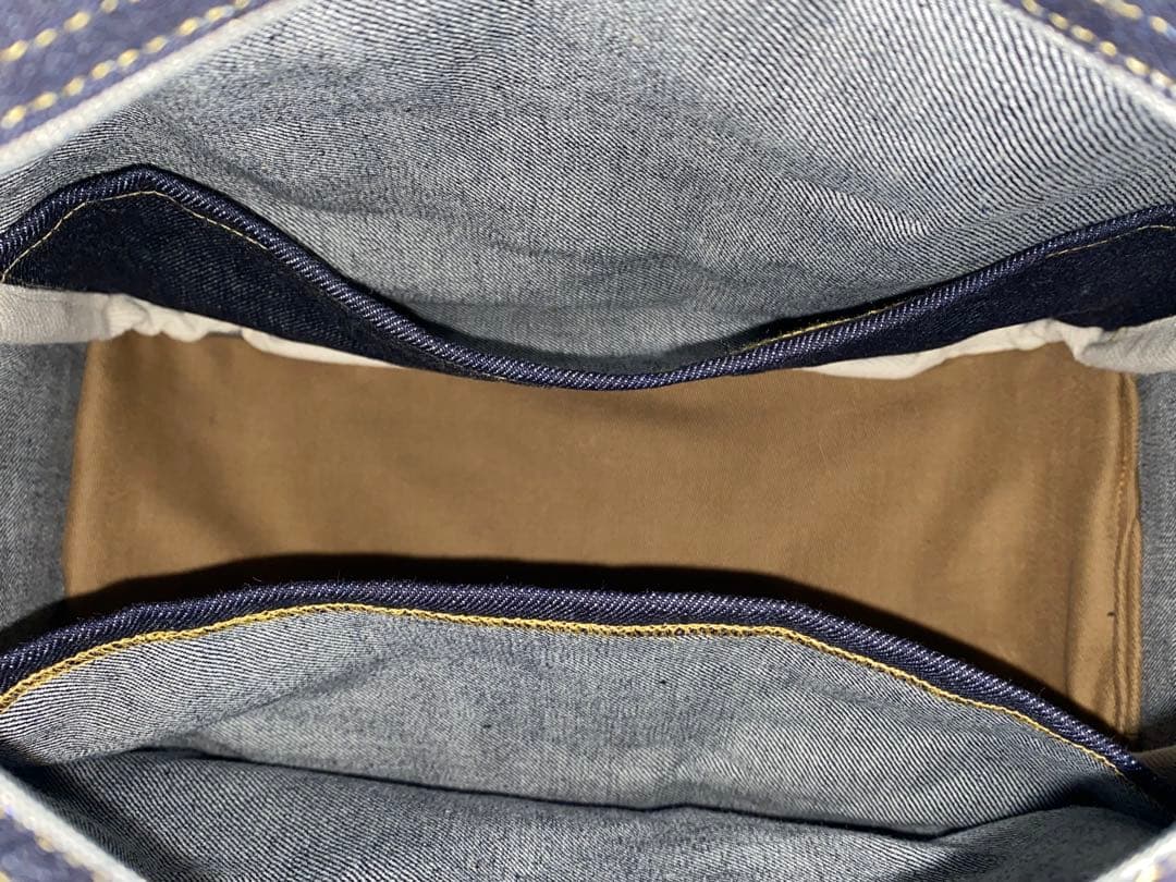 ハンドメイド☆岡山デニム♪ステンシル☆黒ネコ♪悪ネコ☆ショルダーバッグ