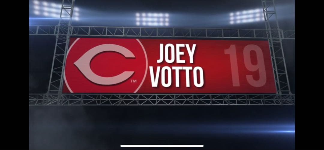 Joey Votto 2016年ゲーム実使用ホームパンツ　7回裏にホームラン