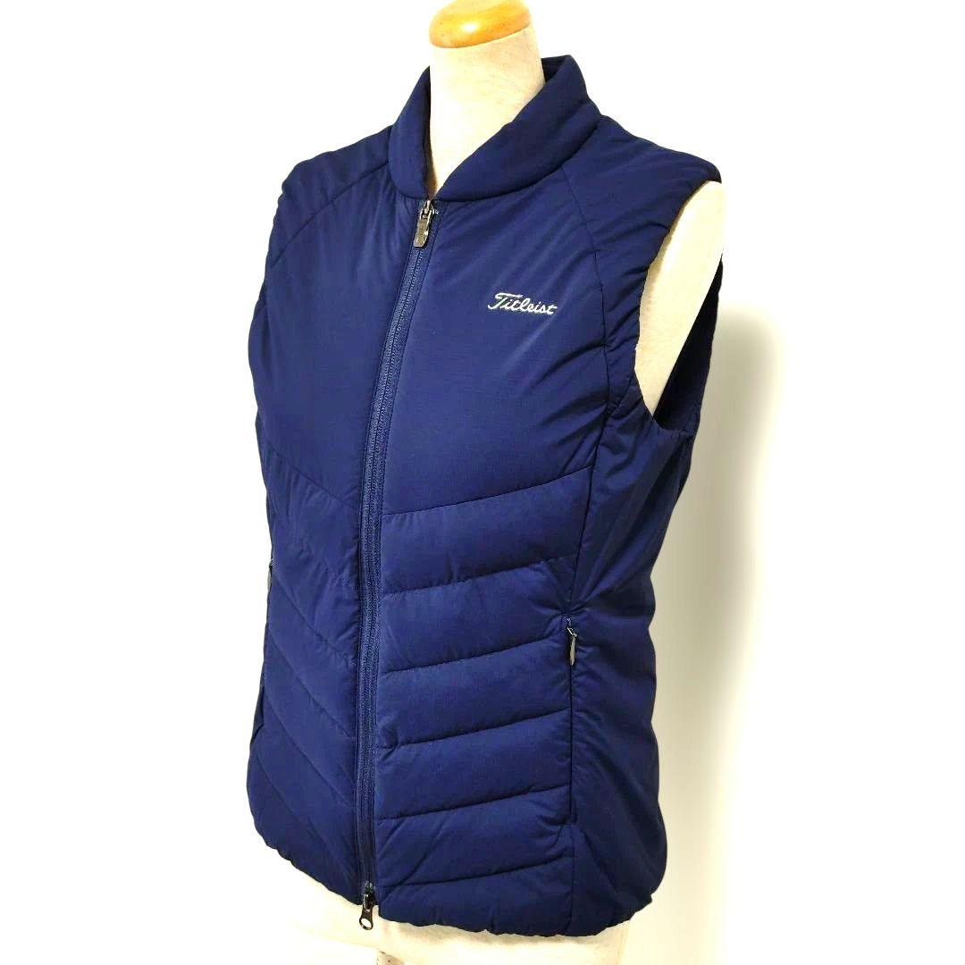 極美品★Titleist タイトリスト ゴルフ用 中綿ベスト M ネイビー