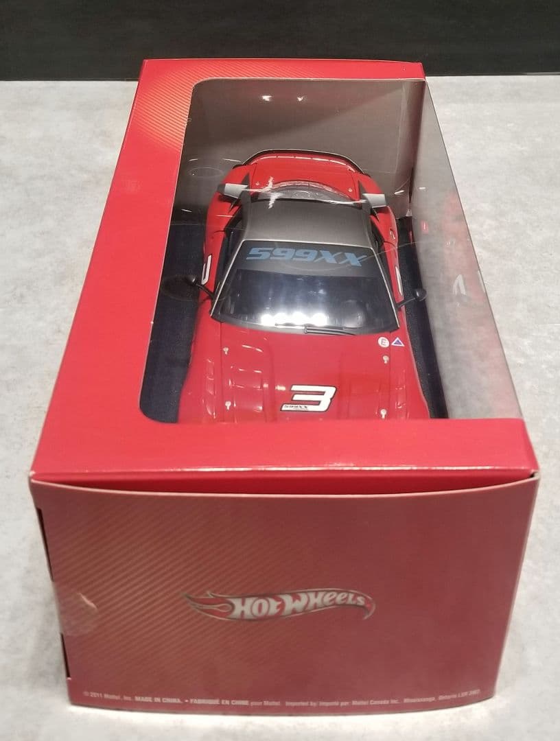 【レア美品】1/18 マテル フェラーリ 599XX 　ホットウィール