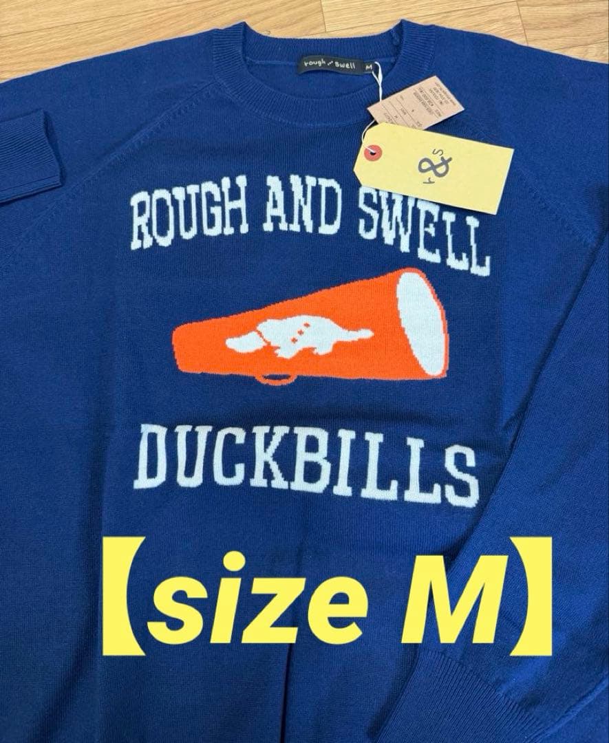 新品正規品【ROUGH&SWELL/M】メリノウール100%ニットセーターメンズ