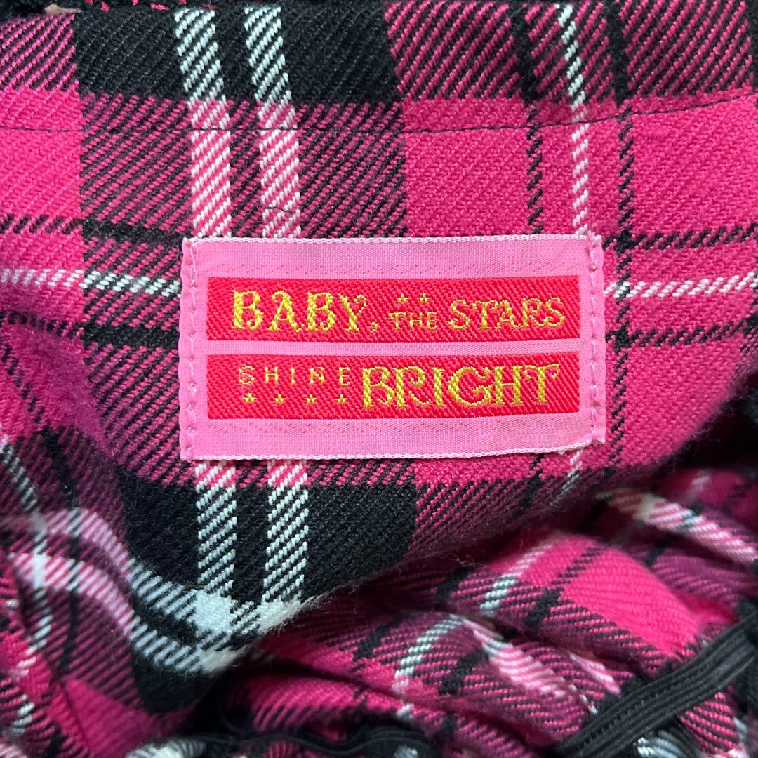 ま*む様 BABY タータンチェックリボンシャーリングプリンセスジャンパースカー