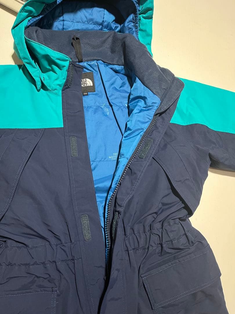The North Face 子ども用スキーウェア ネイビー/ターコイズ