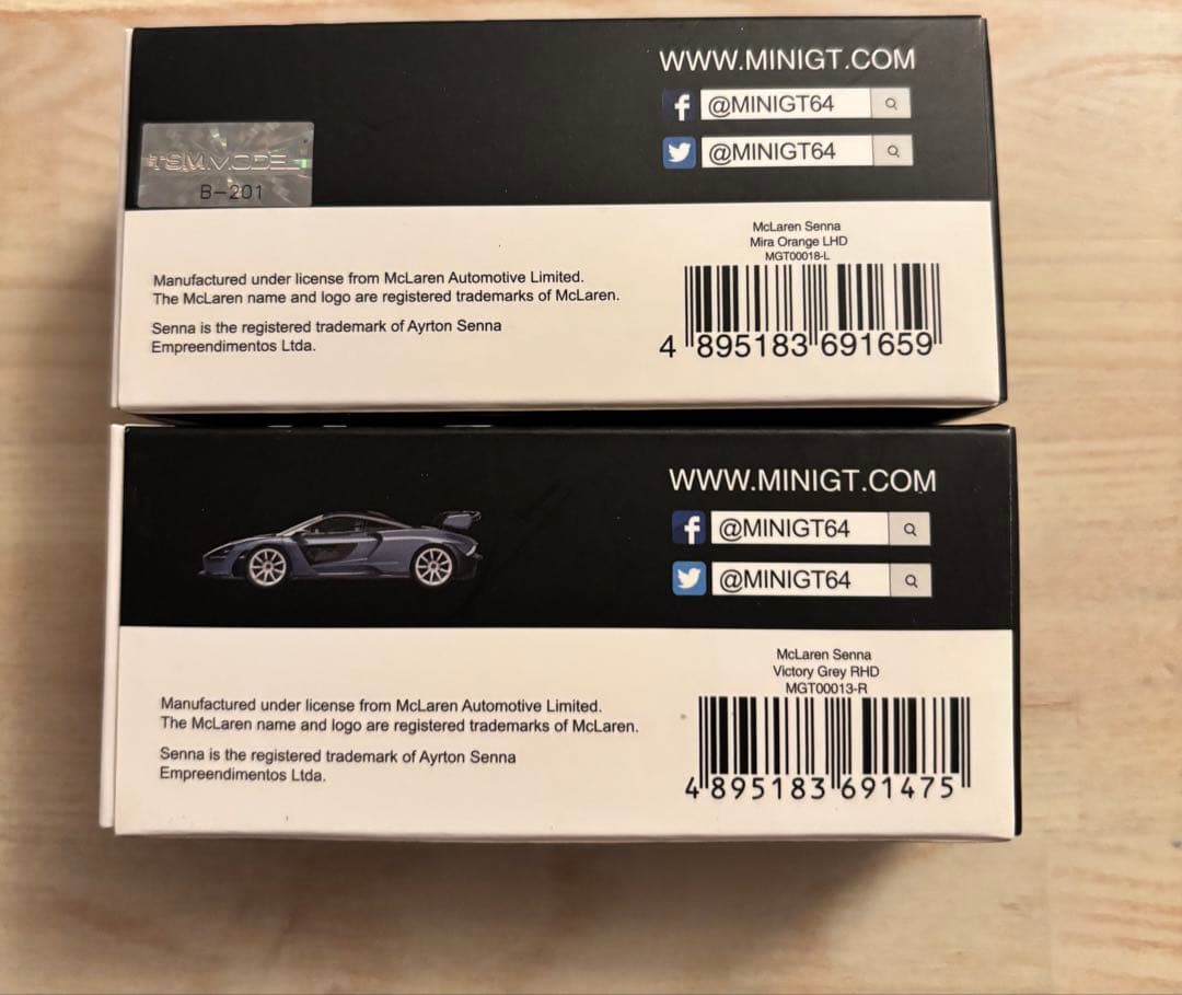 MINIGT McLaren SENNA マクラーレン セナ2台セット