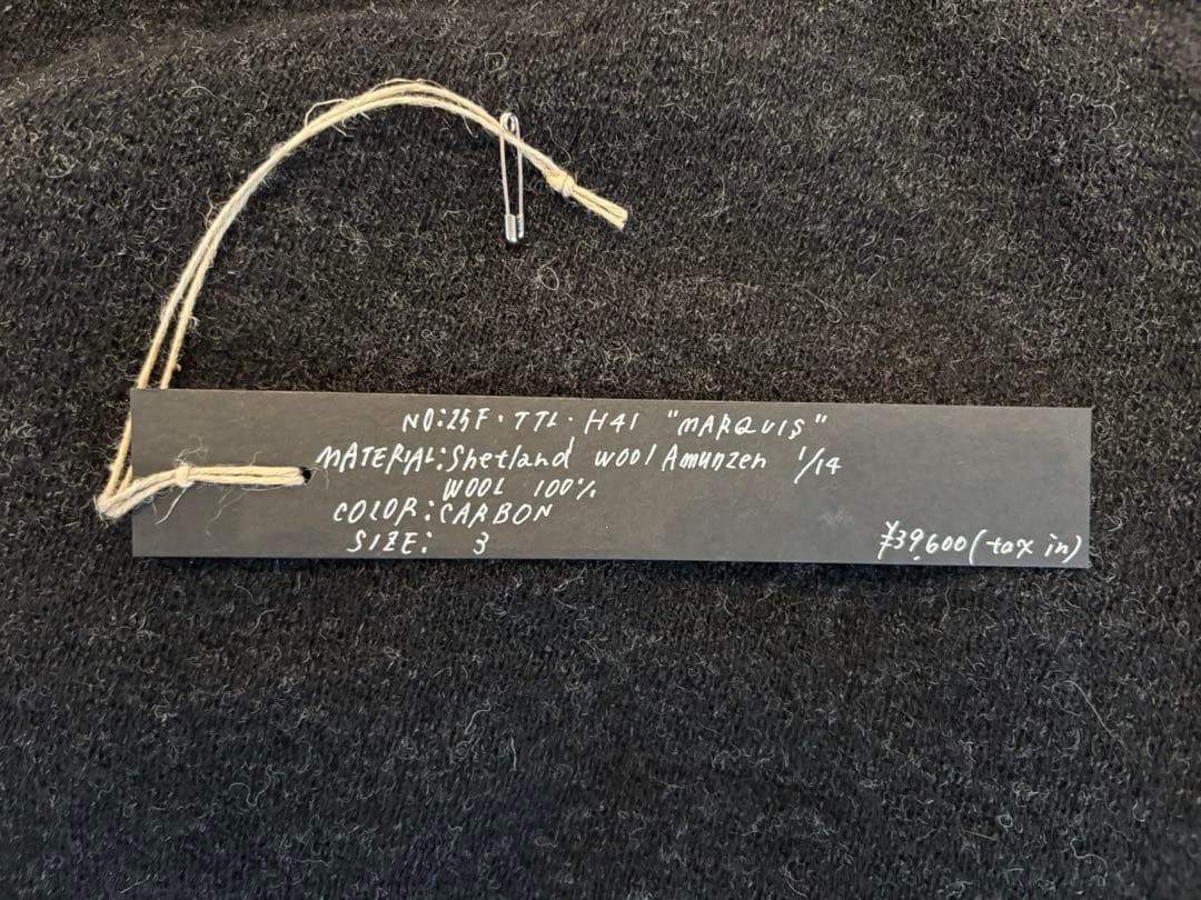 KLASICA 25AW Volume Turtle Neck サイズ3 タグ付