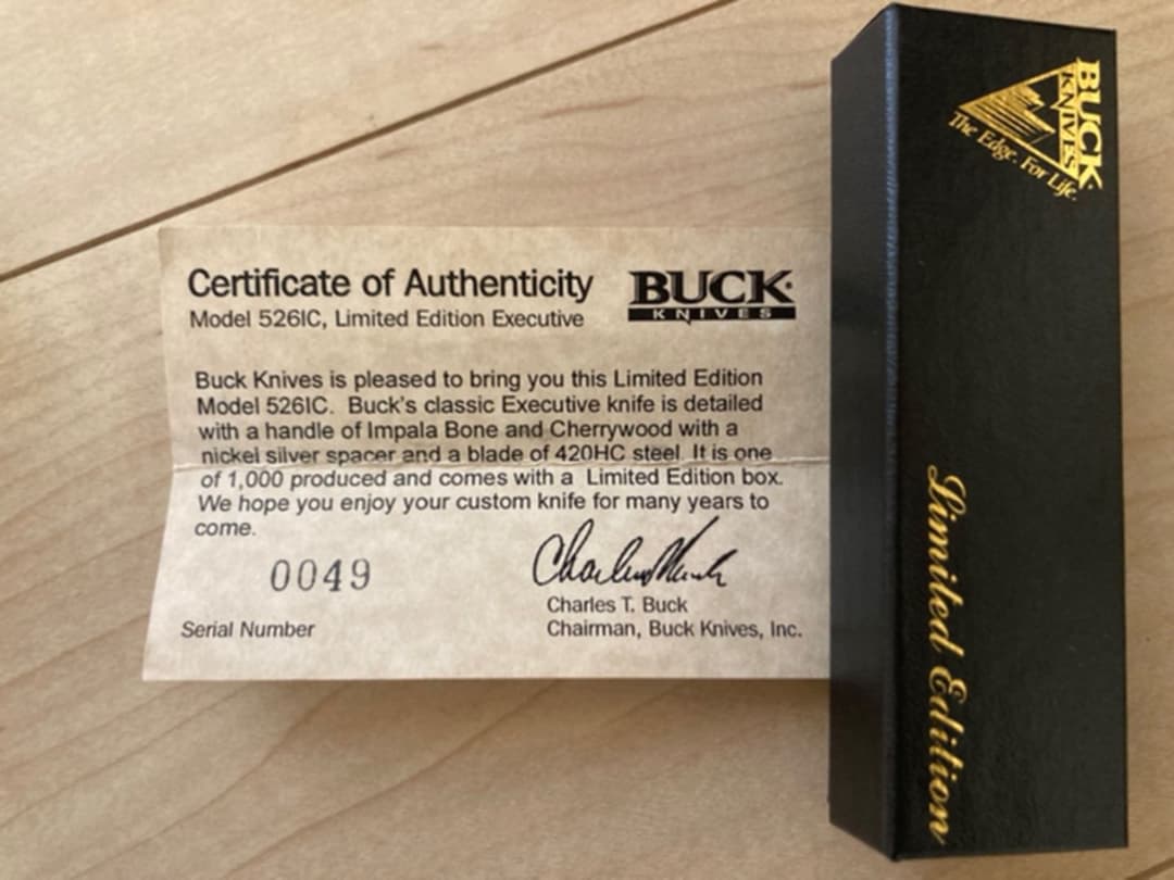 BUCK526 カスタム　リミテッドエディション