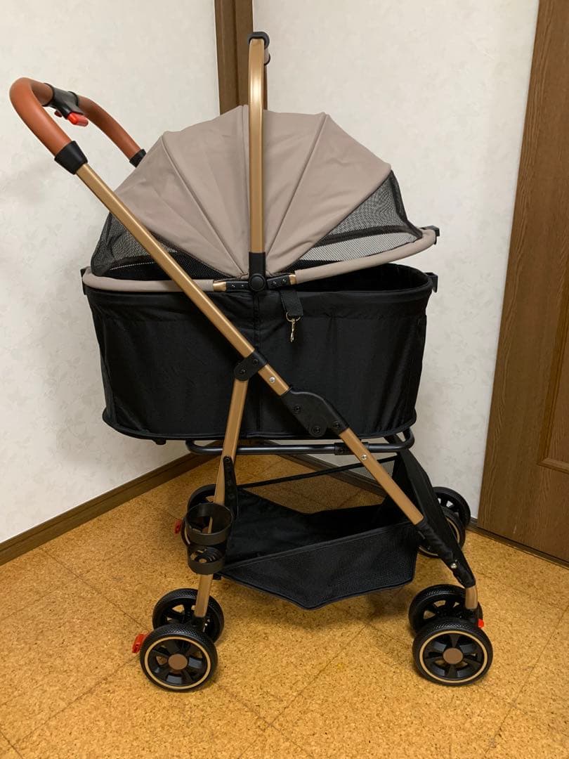 ペットカート 折りたたみ可能 犬用カート 犬バギー 軽量 耐荷重25Kg 犬