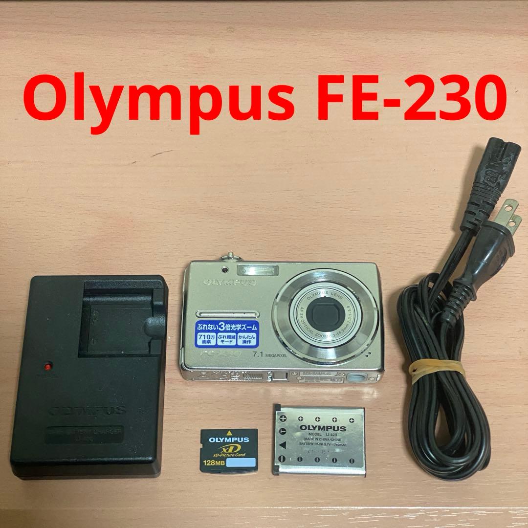 【完動美品】OLYMPUS FE-230 コンパクトデジカメCCD 付属品あり
