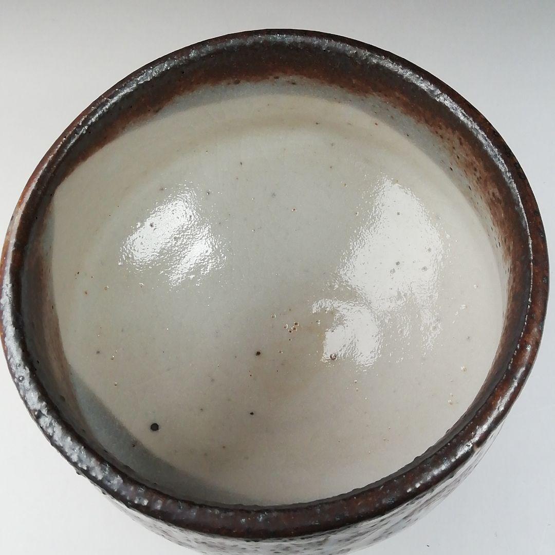 Ｔ５６８　茶碗　『志野茶碗』『安阿祢窯　栗木伎茶夫』　共箱　抹茶碗　茶道具
