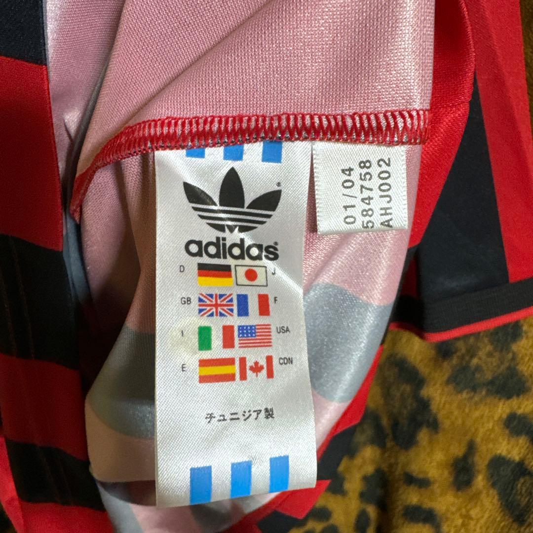 新品　赤黒ストライプ 6番　ACミラン　バレージ　football サッカー