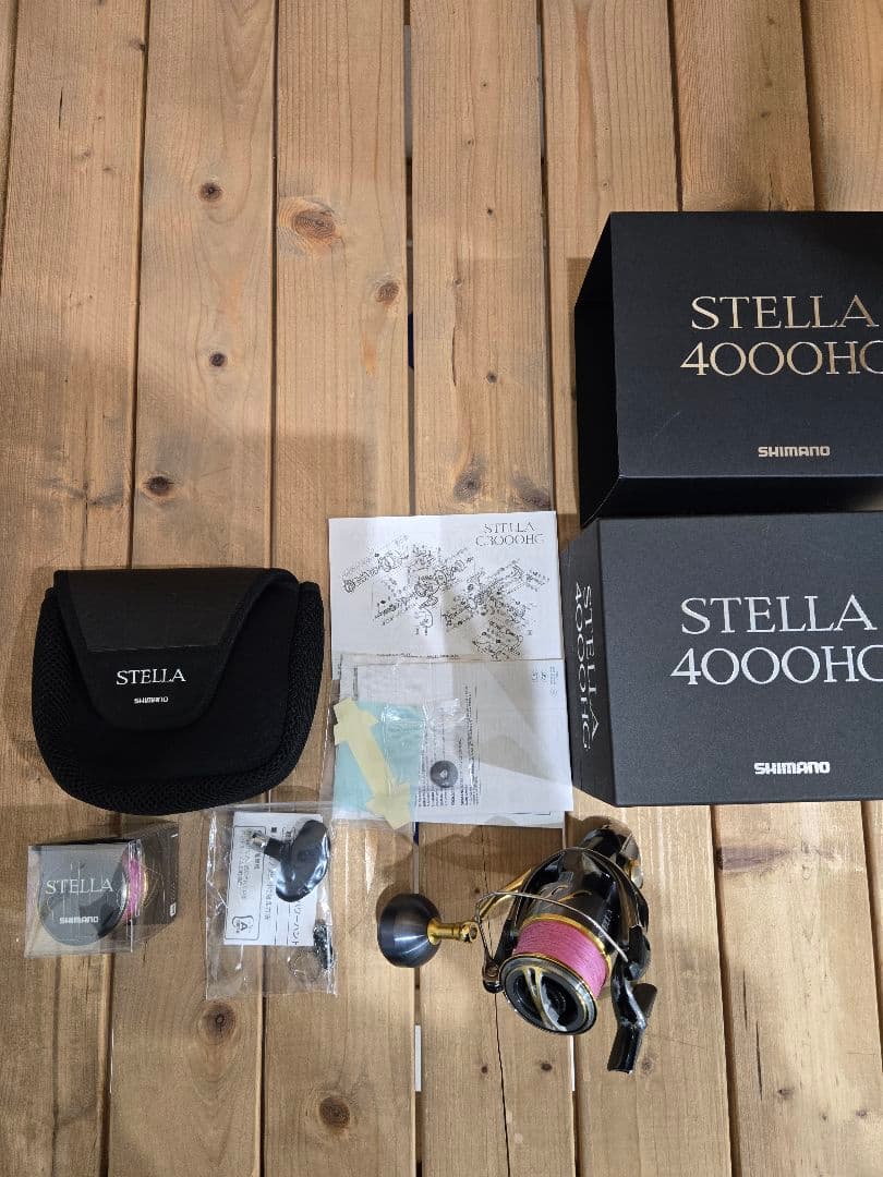 【極美品☆】14'ステラ4000HGパワーハンドルノブ ☆スペアススプール