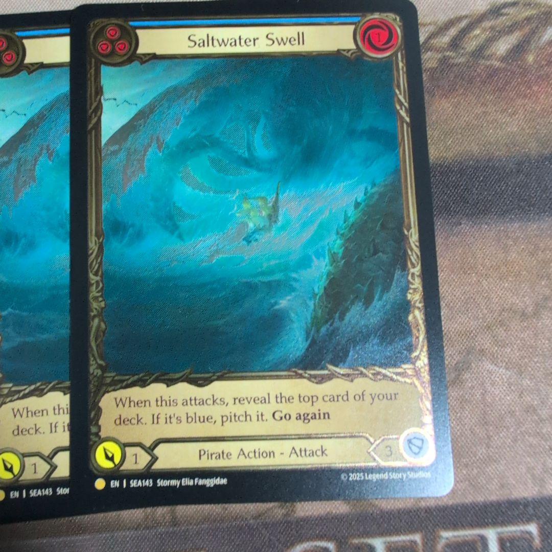 FaB Saltwater Swell (青)　トレジャー 3枚セット