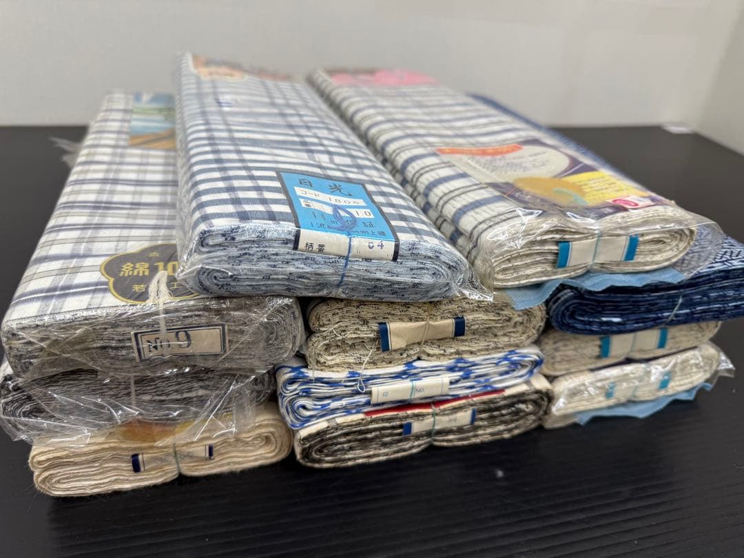 231)浴衣　反物　11点セット　綿100% 着尺