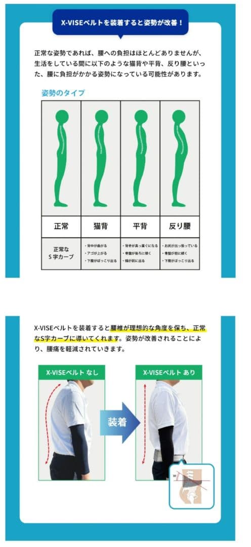 【新品未開封】男女兼用　X-VISE 骨盤ベルト 腰痛 コルセット