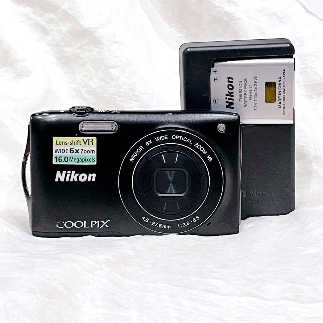 NIKON COOLPIX S3300 ブラック コンパクトデジタルカメラ