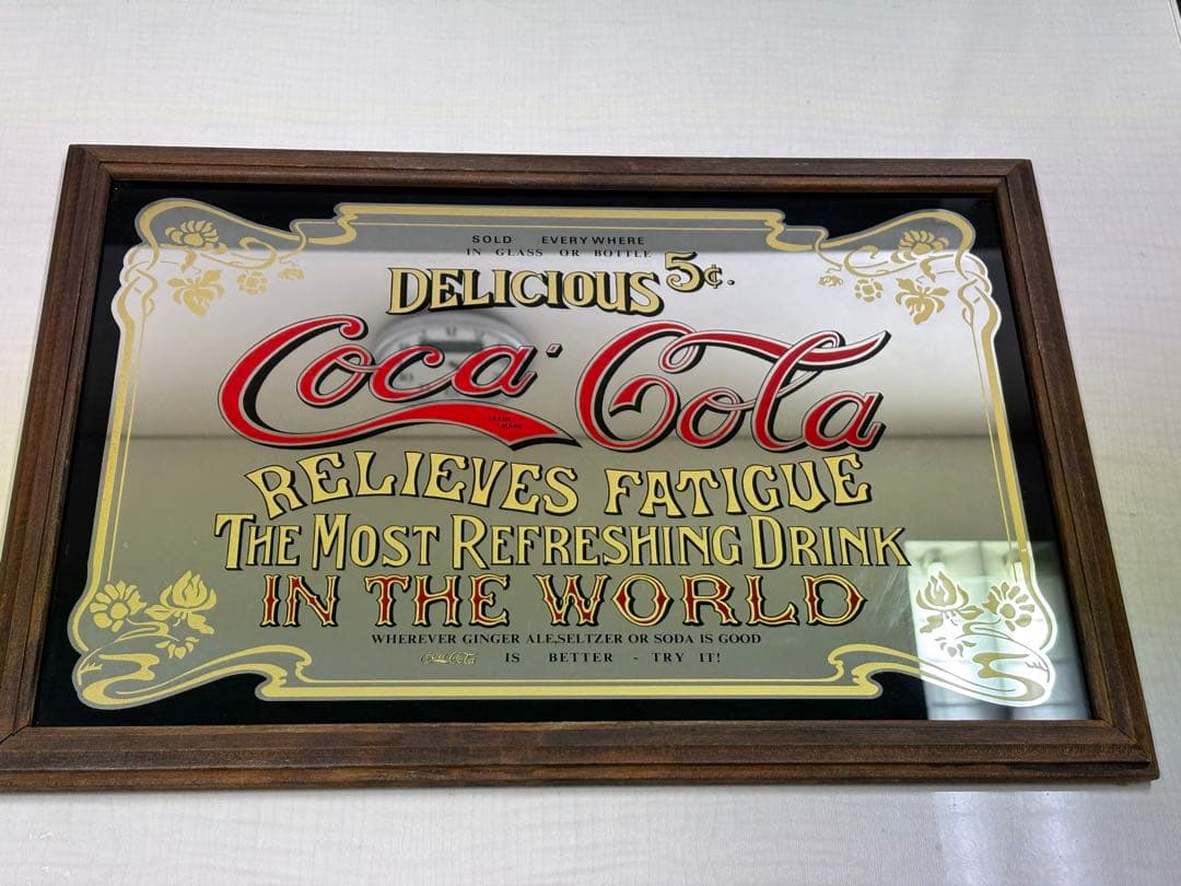 Coca-Cola ヴィンテージパブミラー50×35