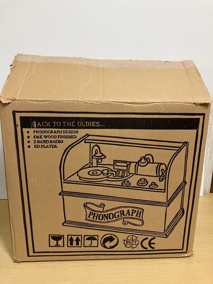 希少　PHONOGRAPH 蓄音機型　CDプレイヤー　箱付き