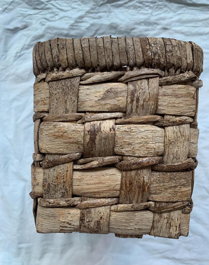 山葡萄 かごバッグ 網代編み 籠 手提げ 内布付きB