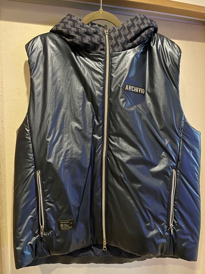 レザレクション　アルチビオ別注　フード付きベスト 50 ネイビー