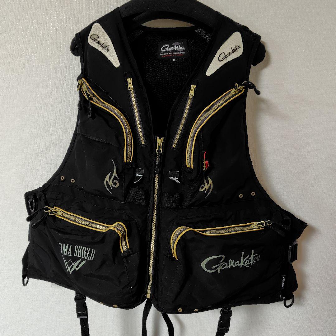 Gamakatsu エクストリームライフジャケット 3L ブラック