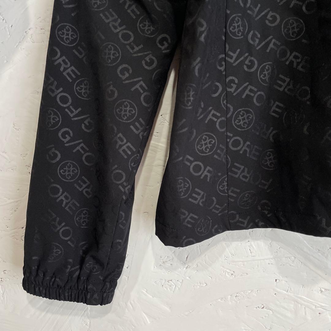 ゴルフウェア【G/FORE】フード付きジャケット　ナイロンジャケット　黒　38
