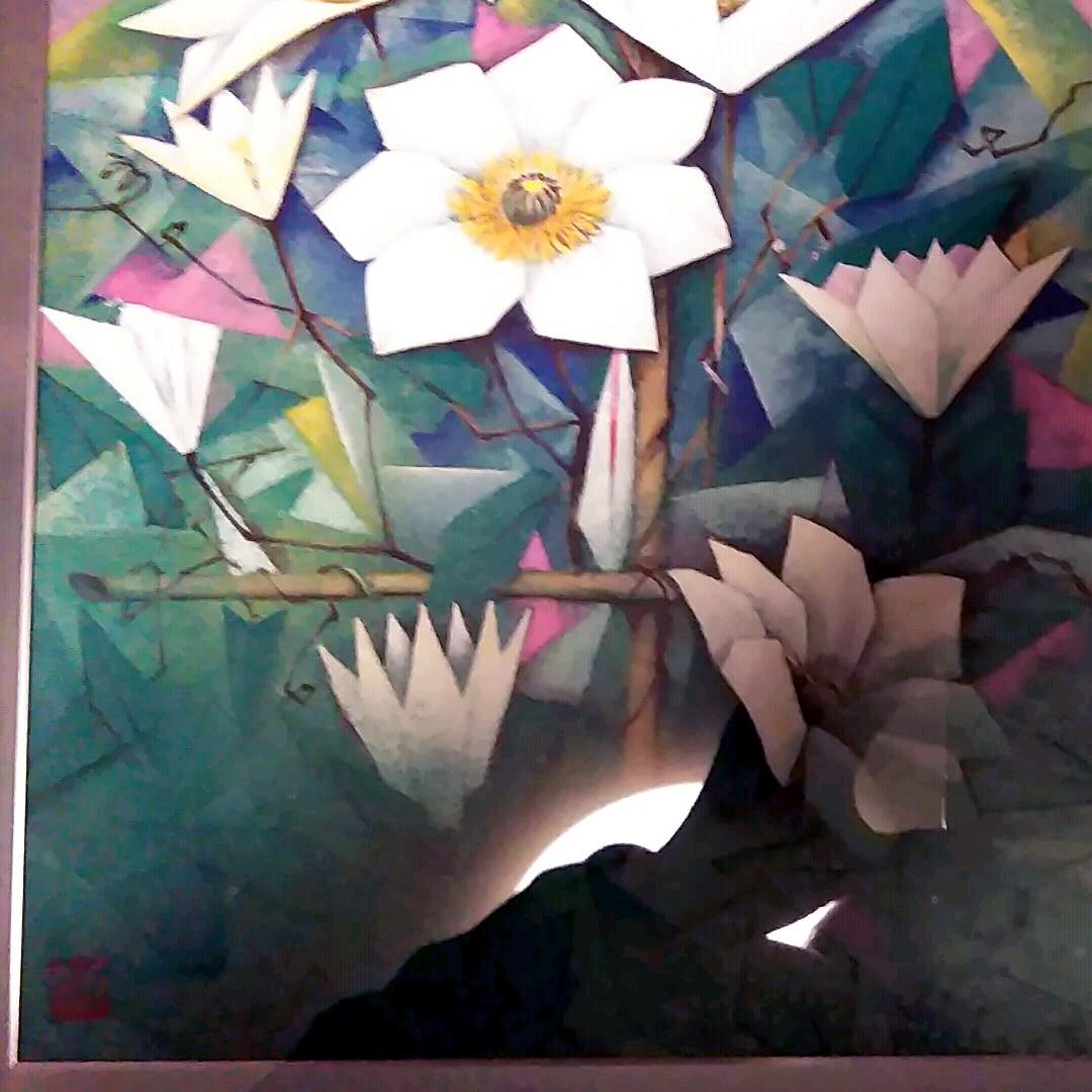 日本画(17)　朝露