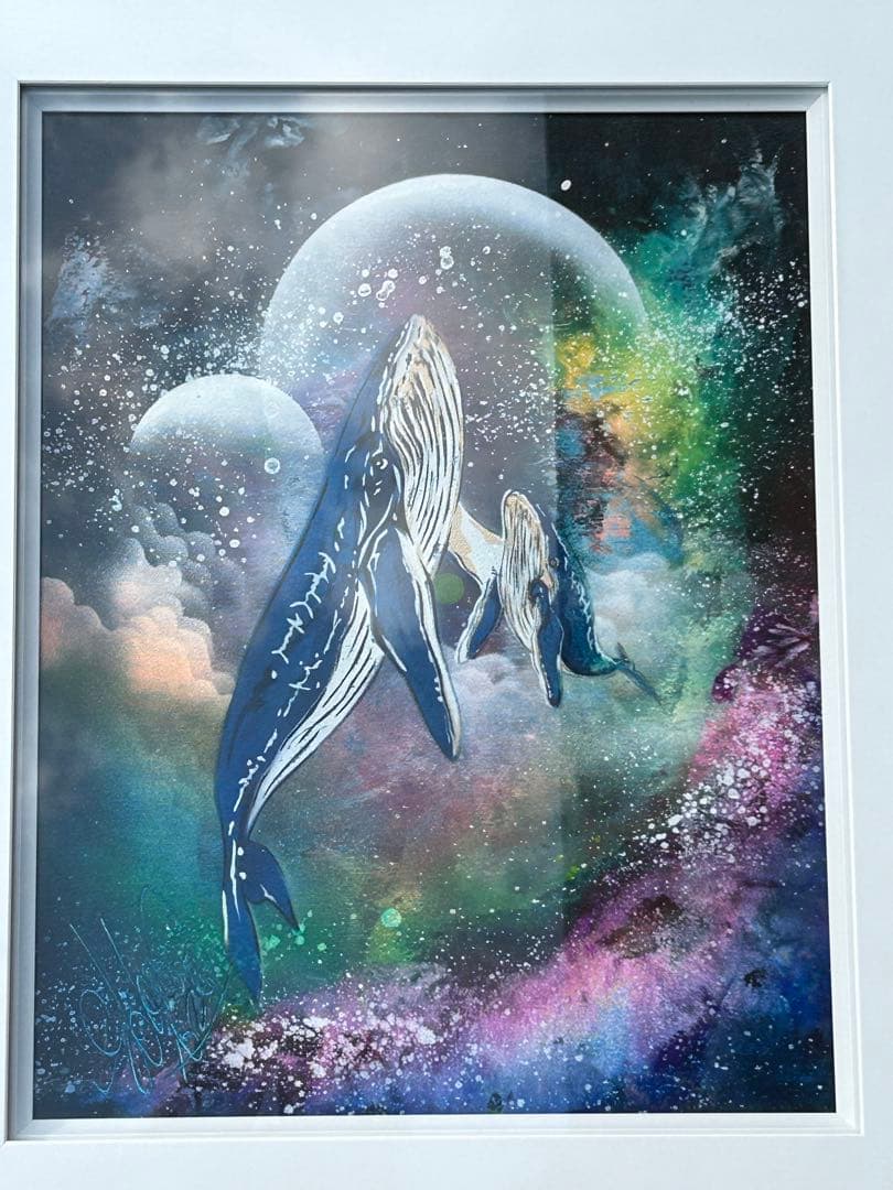 ひ*ろ様 ⭐︎匿名配送スプレーアートエデンF 6サイズキャンバス白額付き