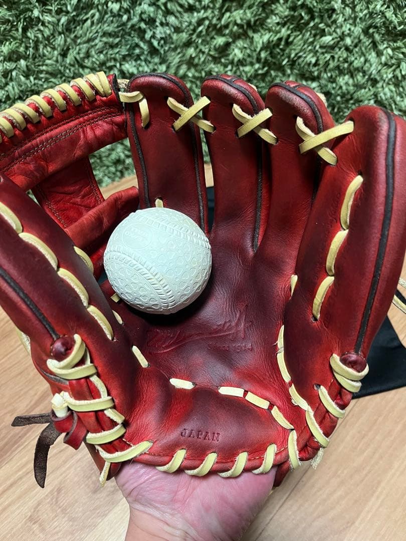 ウィルソンスタッフ デュアル 硬式内野手用86型 Eオレンジ×キャメル