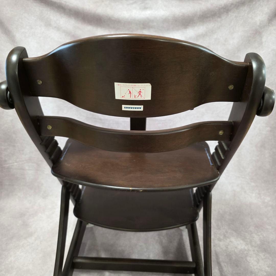 【美品】大和屋 すくすくチェアEN テーブル&ガード付き 木製 ベビーチェア