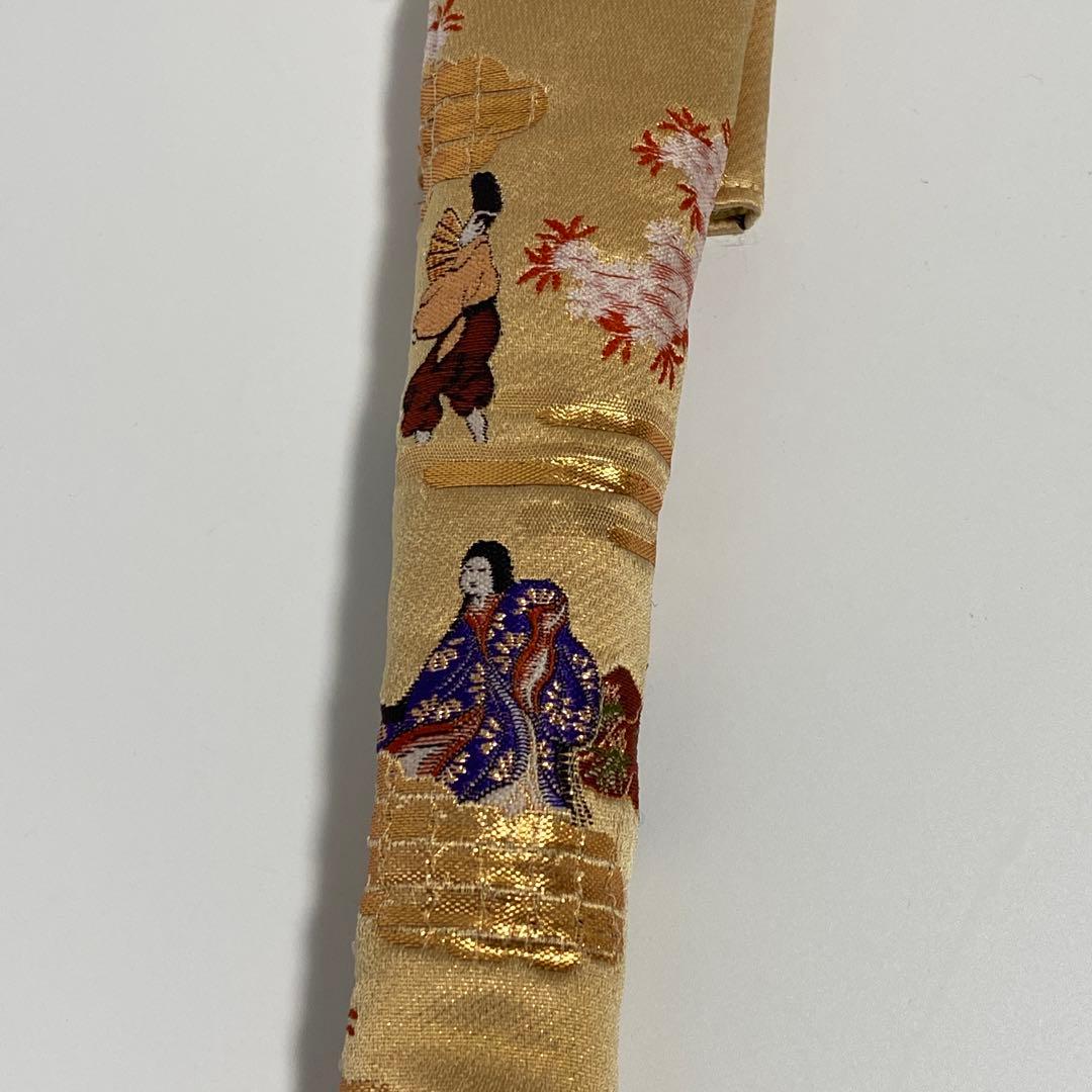 【51】舞扇子 十松屋福井扇鋪 紙箱 袋付 金赤緑青紫オレンジ白 霞雲