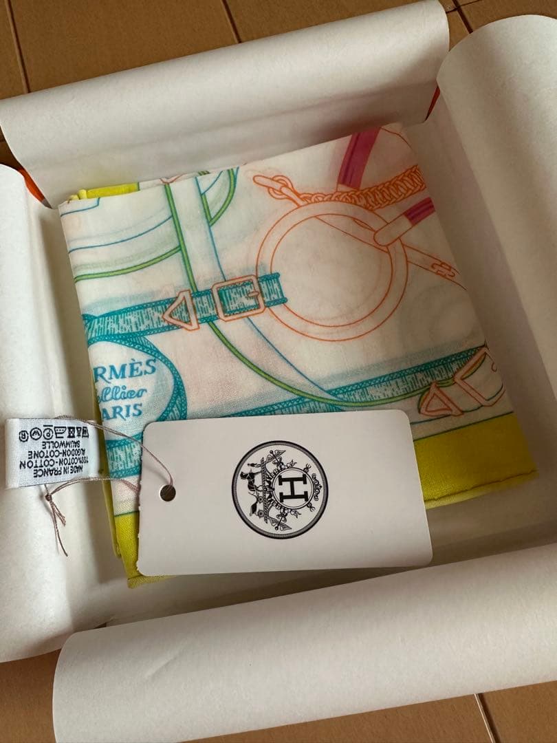 【新品未使用 】エルメス ハンカチ　エプロンドール　（サンプル付き）