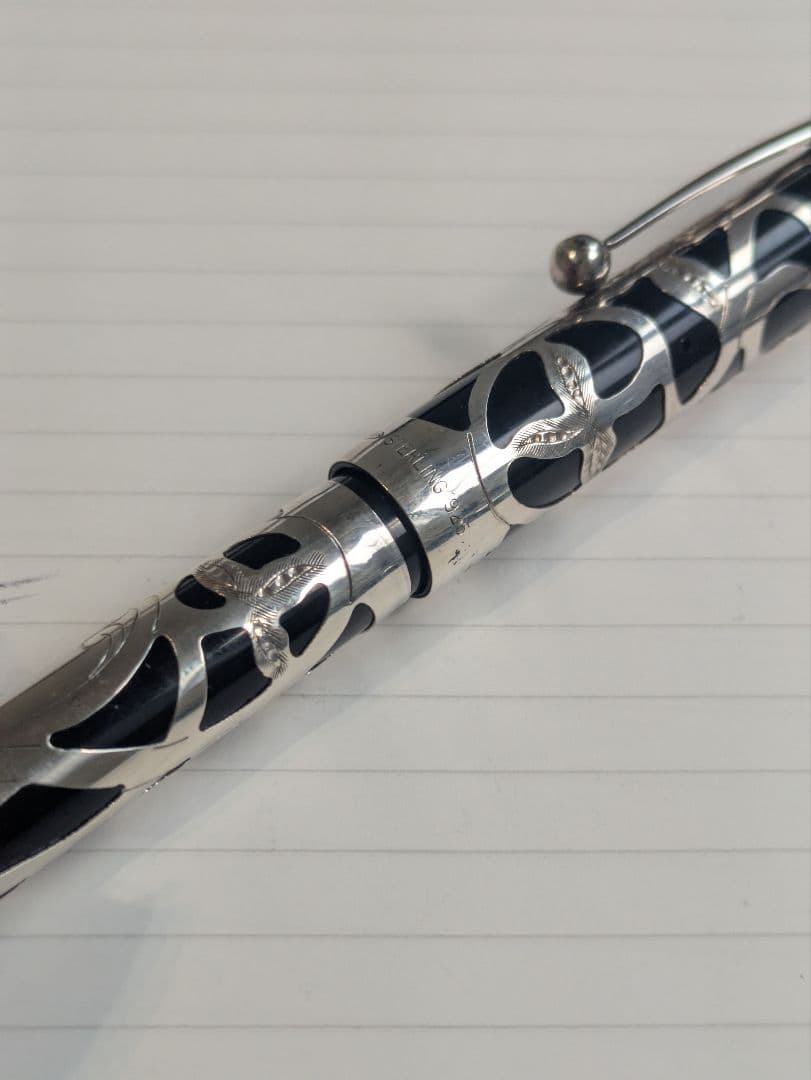 シェーファー　ノスタルジア　万年筆　スターリングシルバー　14K