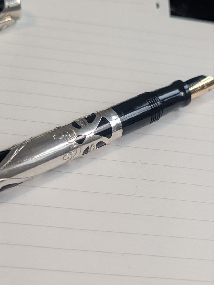 シェーファー　ノスタルジア　万年筆　スターリングシルバー　14K