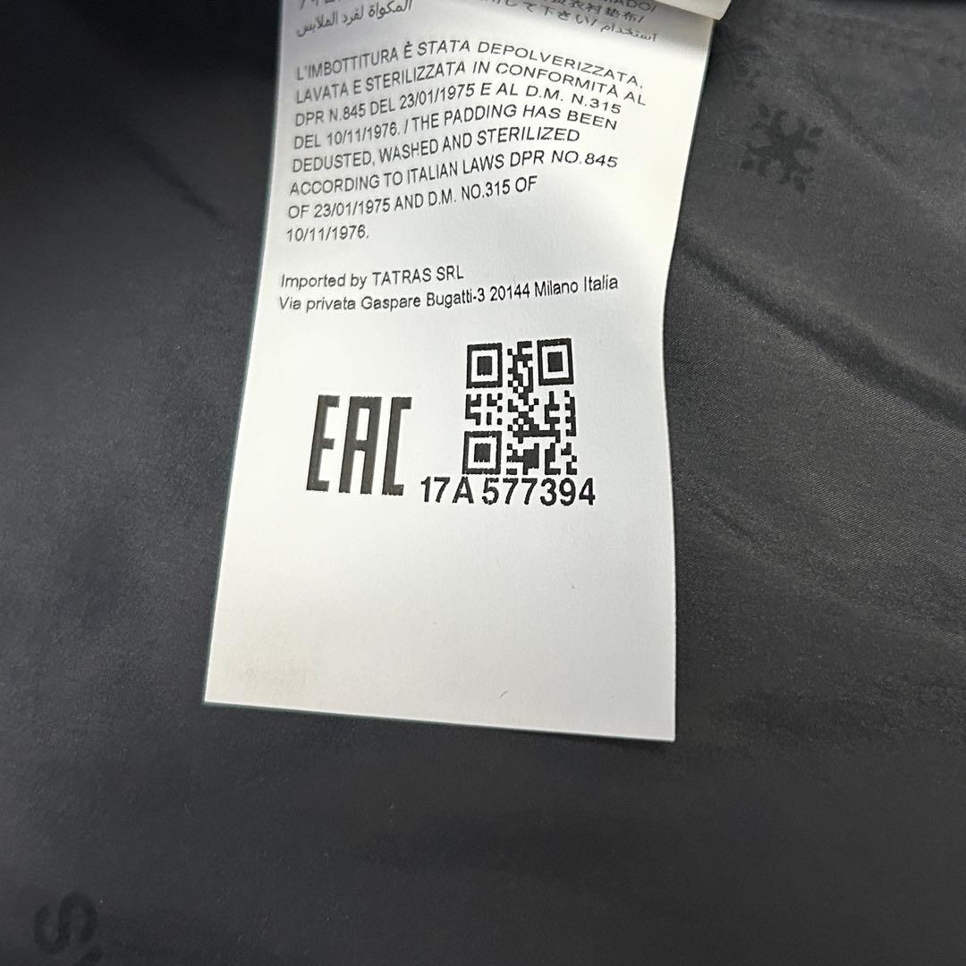 【未使用級】タトラス ドミツィアーノ ダウンジャケット ハンガー付 黒 02 M