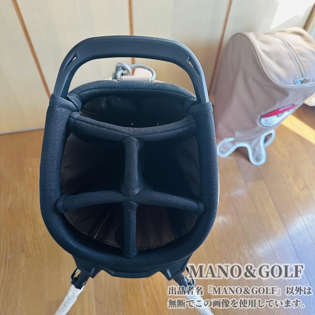 即日発送 マルボンゴルフ キャディバッグ Malbon Golf バック 茶色