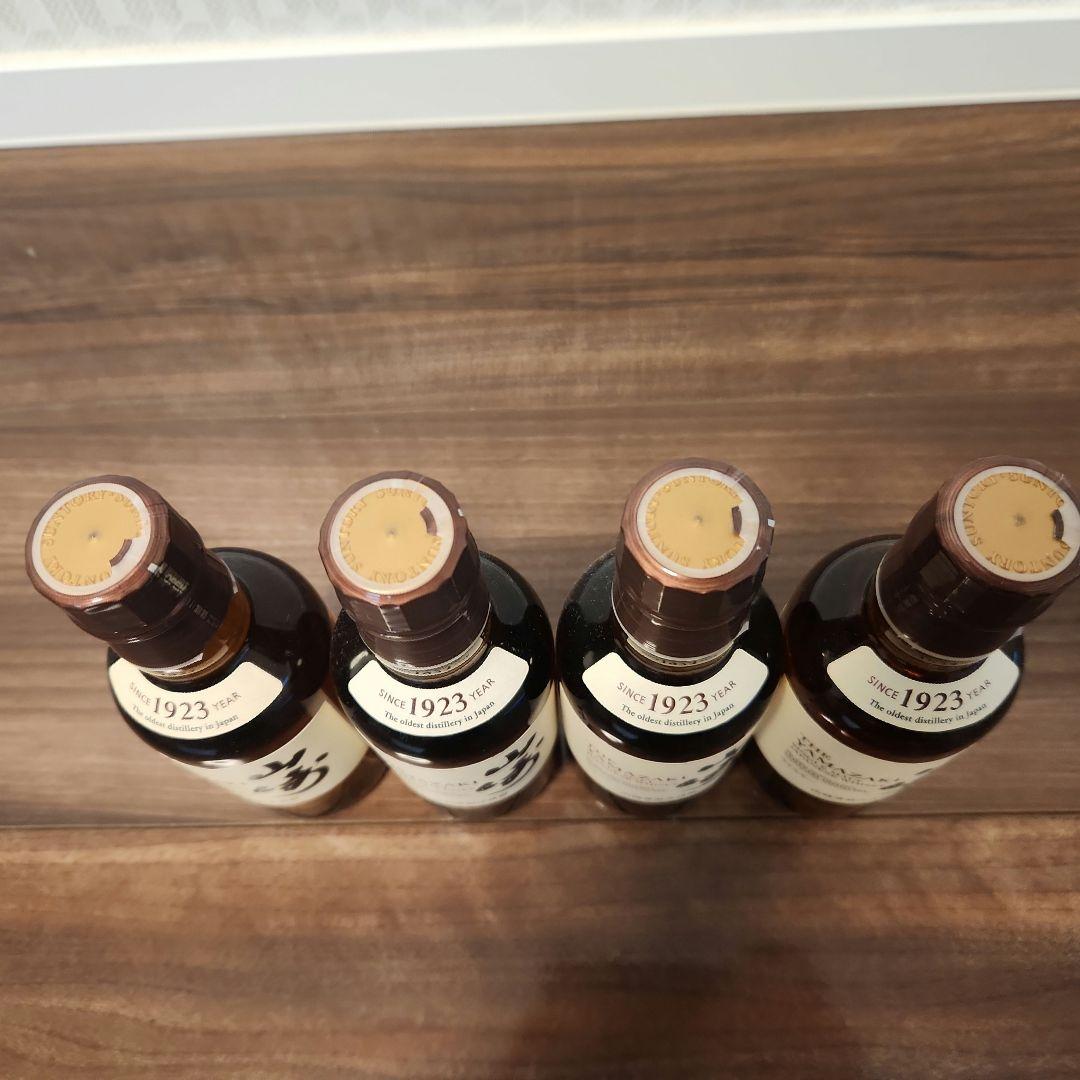 サントリー シングルモルトウイスキー 山崎 180ml ×4本