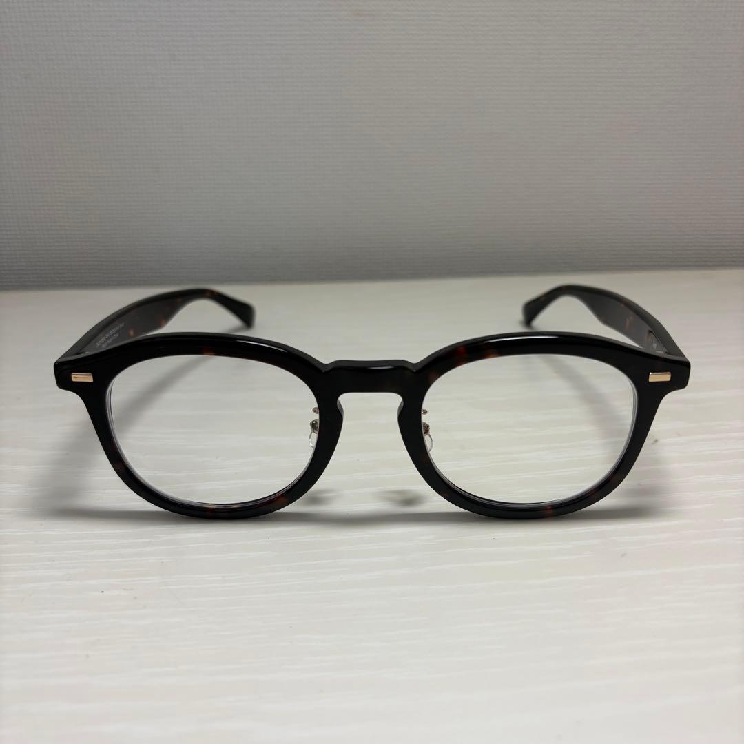 zoff ZA221005-49A1 度入りウェリントンメガネ べっ甲 ケース付