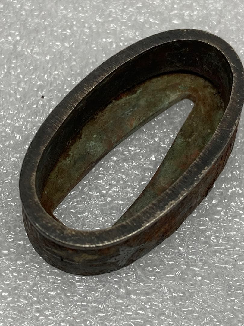 当時物 時代物 江戸時代 蛇 藤の花 金銀露象嵌 刀装具 鍔 目貫 縁頭 縁