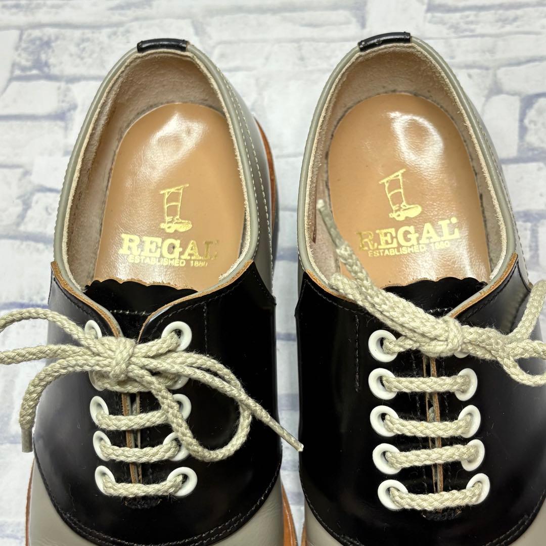 美品ですが REGAL リーガル サドルシューズ バイカラー レザーシューズ