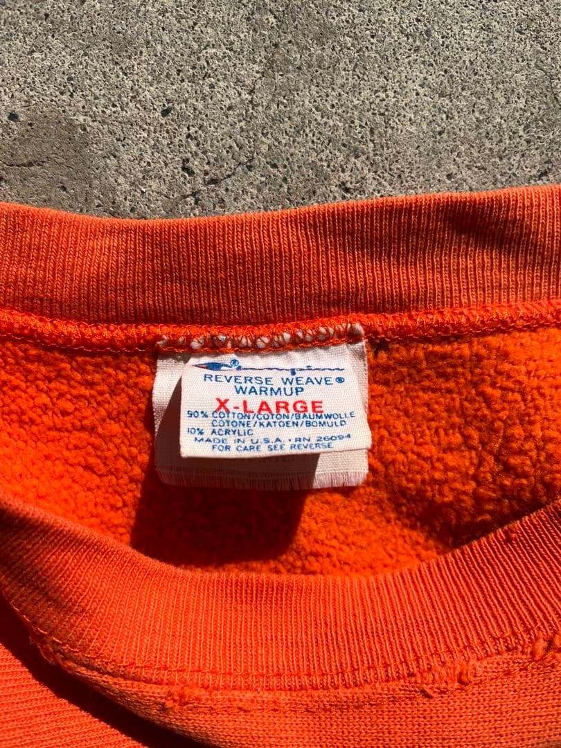 80s Champion Reverse Weave リバース　オレンジ　XL