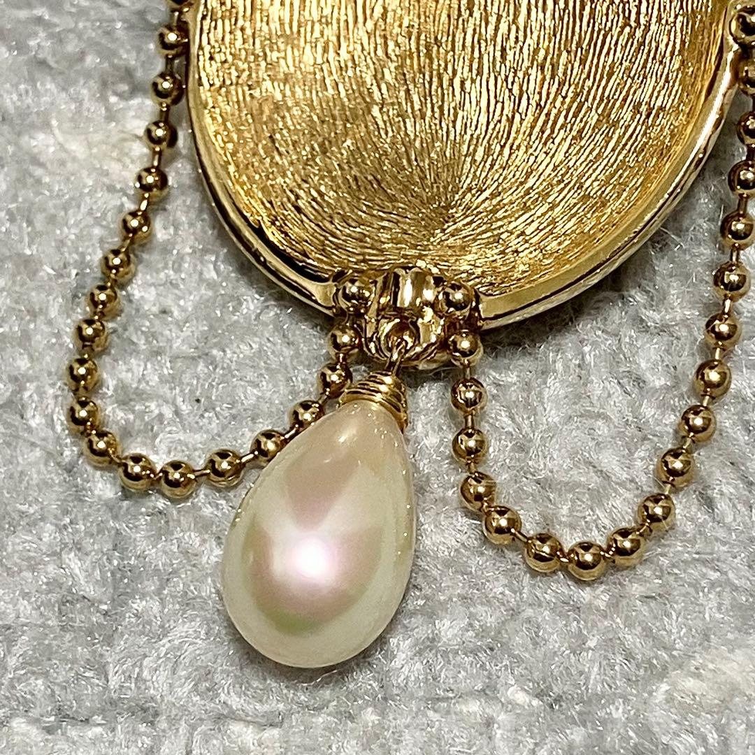 バーバリーズ［ピンブローチ］ラインストーン　パール　チェーン　ヴィンテージ