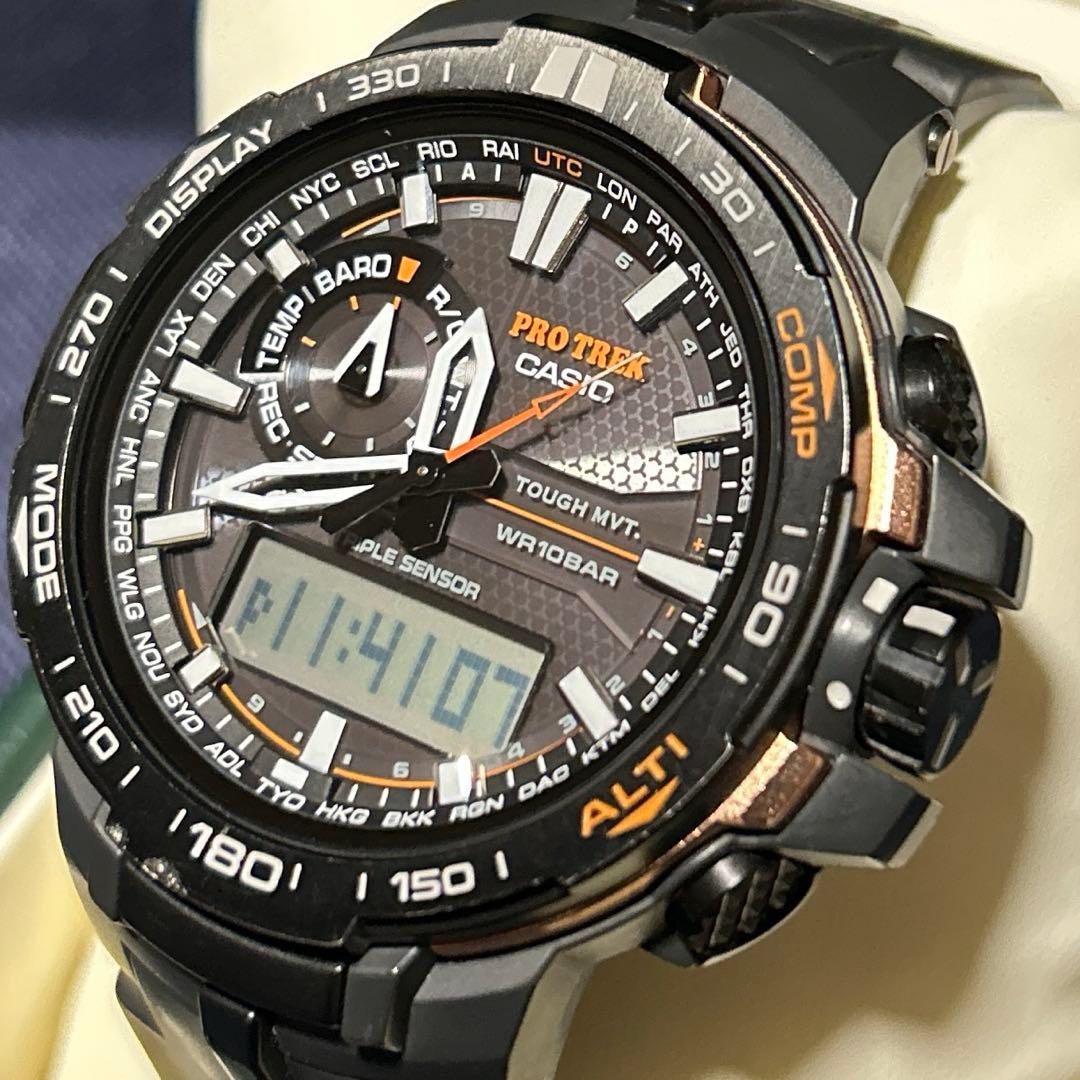 美品 CASIO PROTREK PRW-6000Y 電波ソーラー