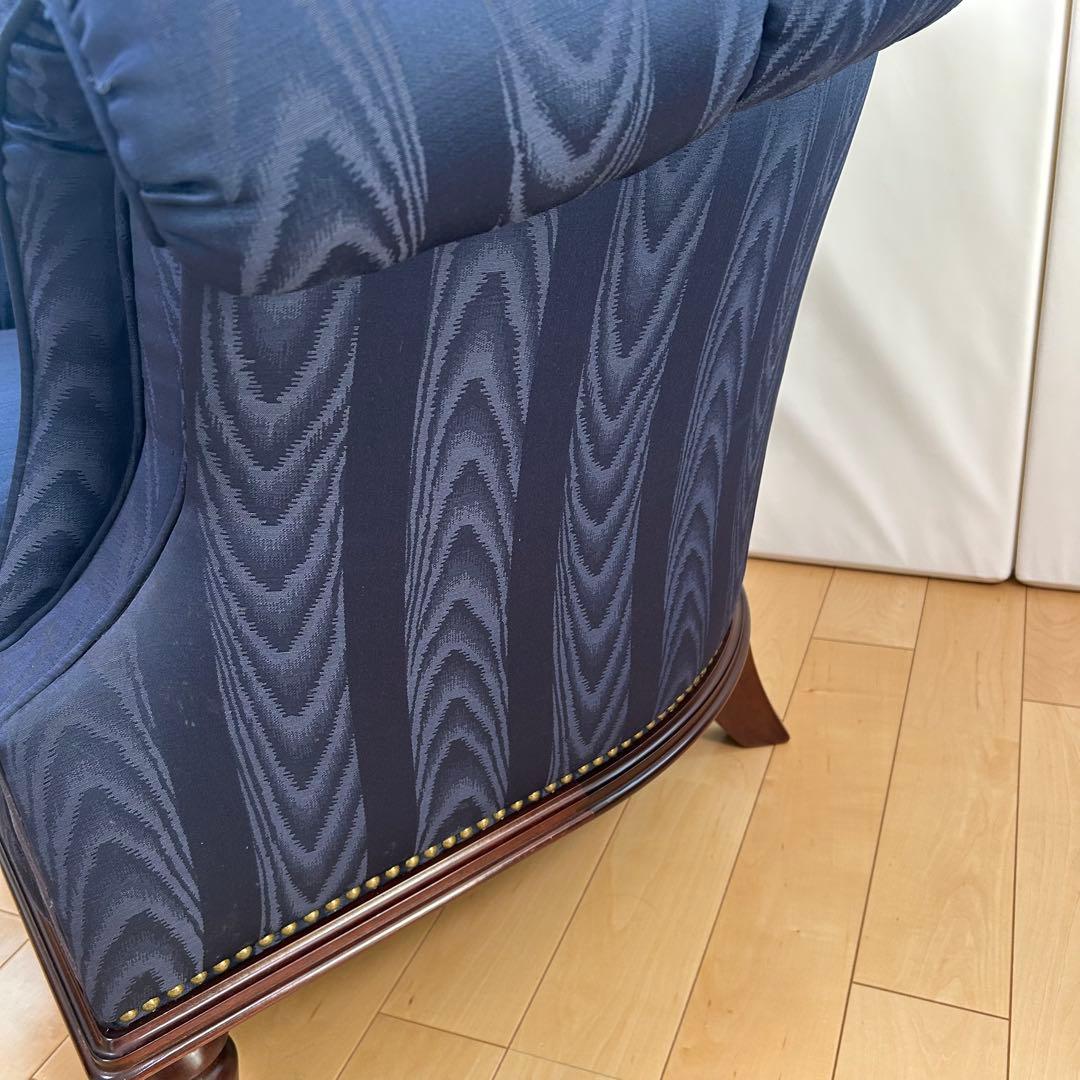 マルニ　KENT-COURT ケントコート　1人ソファ ネイビー　シェルソファー