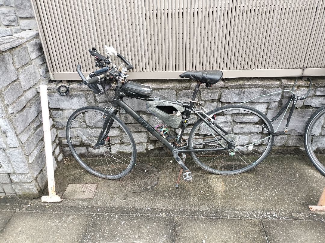 ブラック アルミロードバイク（メルカリ様の提示記載通り）